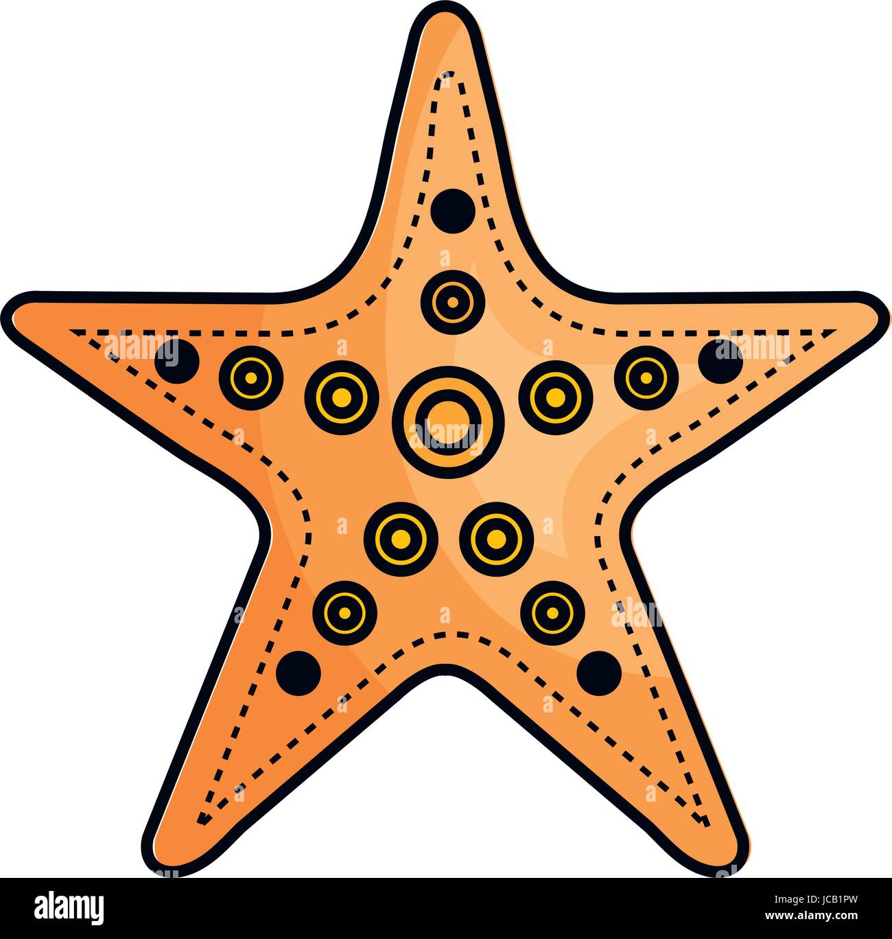 starfish tropical summer icon Stock Vector Image & Art - Alamy