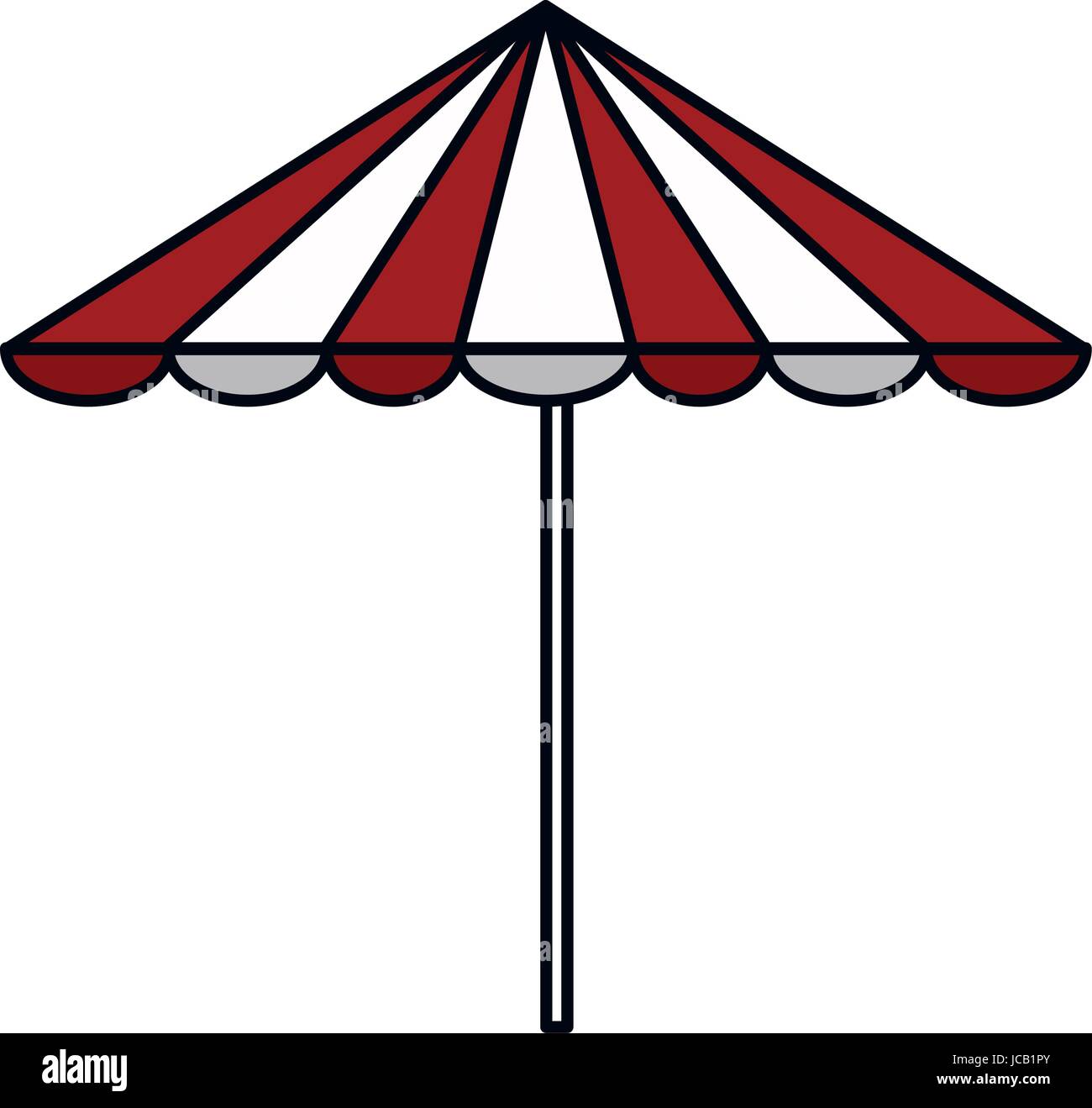 beach umbrella summer icon Stock Vector Image & Art - Alamy