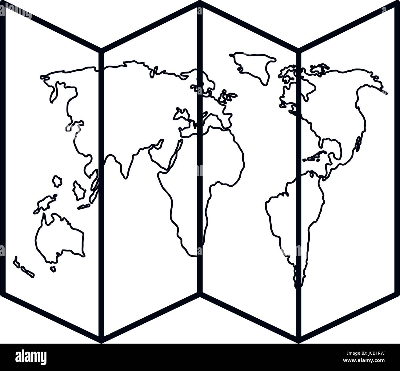 paper map isolated icon Stock Vector Image &amp; Art - Alamy