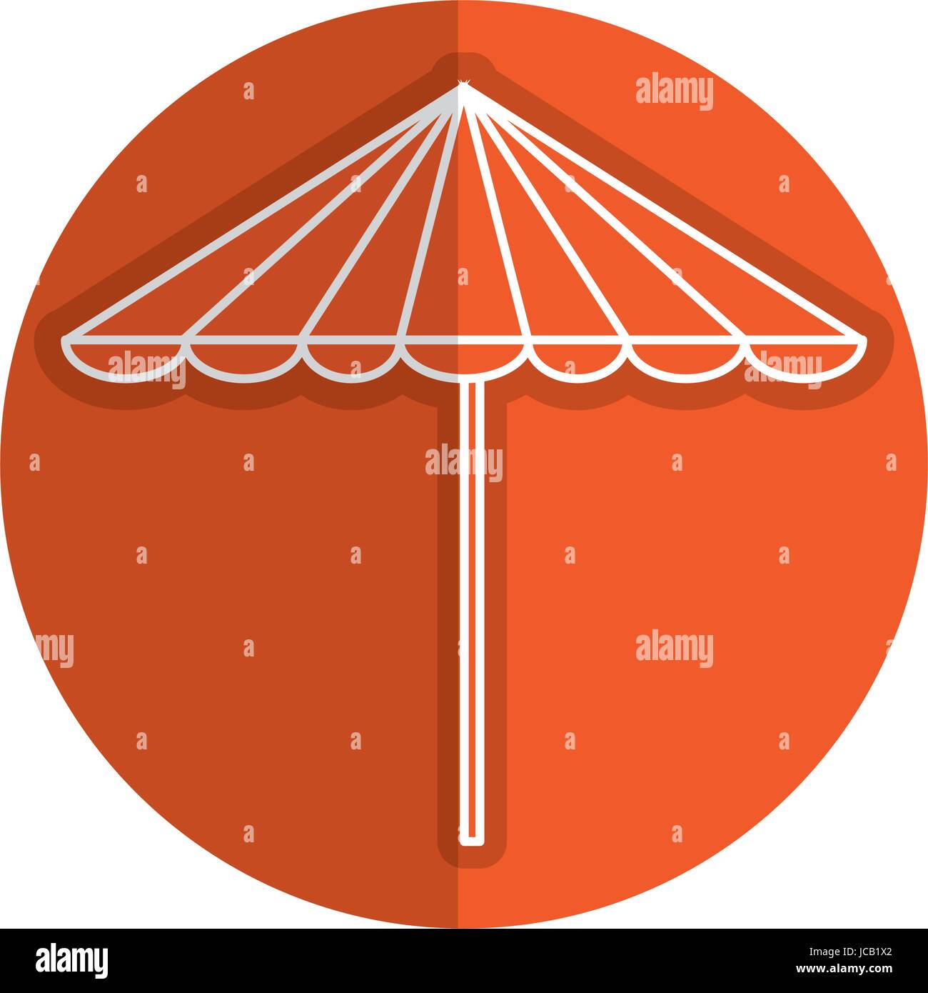 beach umbrella summer icon Stock Vector Image & Art - Alamy