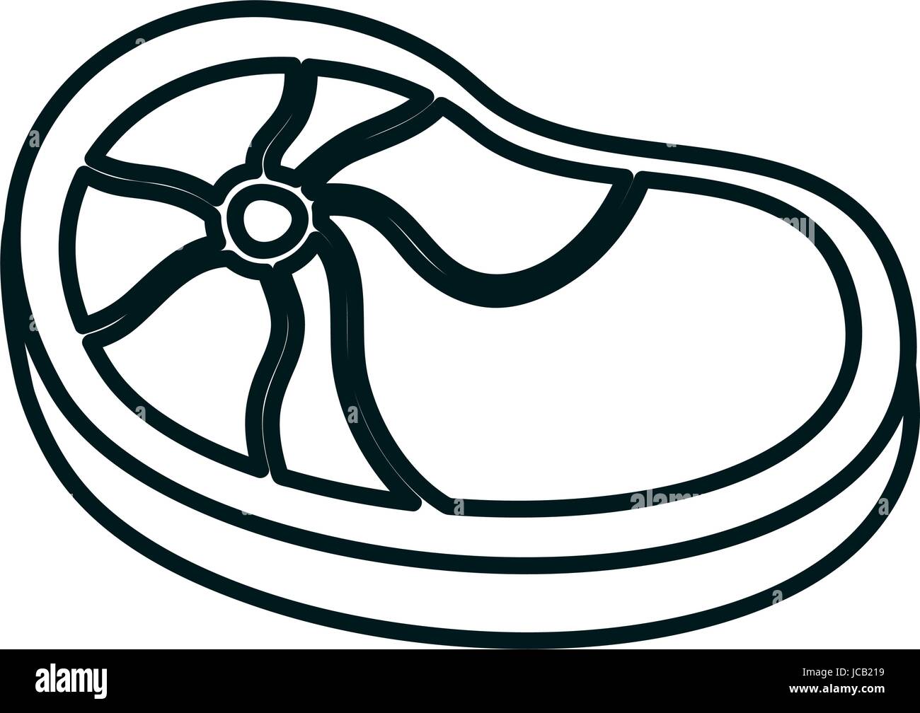 steak beef isolated icon Stock Vector Image & Art - Alamy