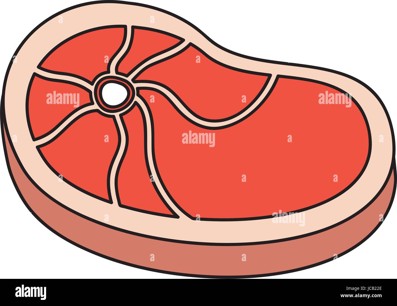 steak beef isolated icon Stock Vector Image & Art - Alamy