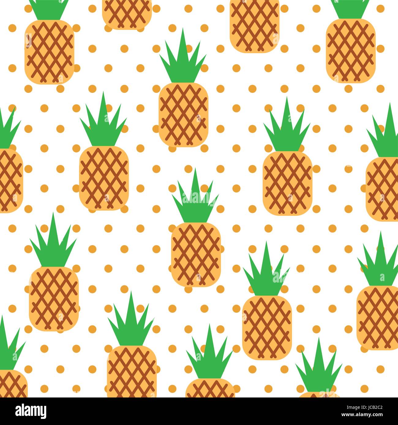 pineapple tropical and exotic fruit pattern Stock Vector Image & Art ...
