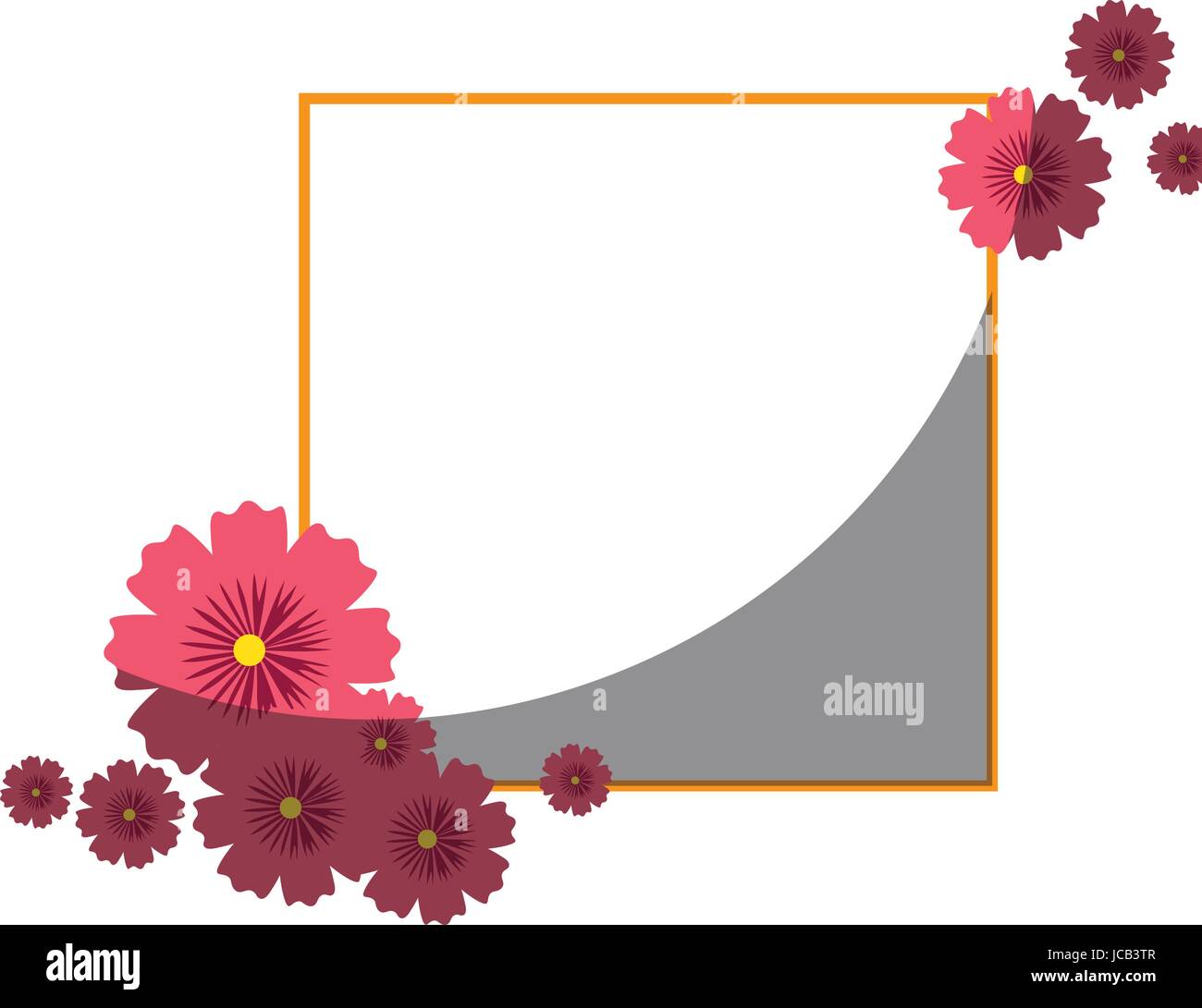 Frame with flowers Stock Vector Image & Art - Alamy