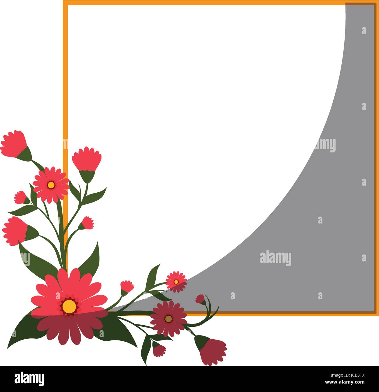 Frame with flowers Stock Vector Image & Art - Alamy