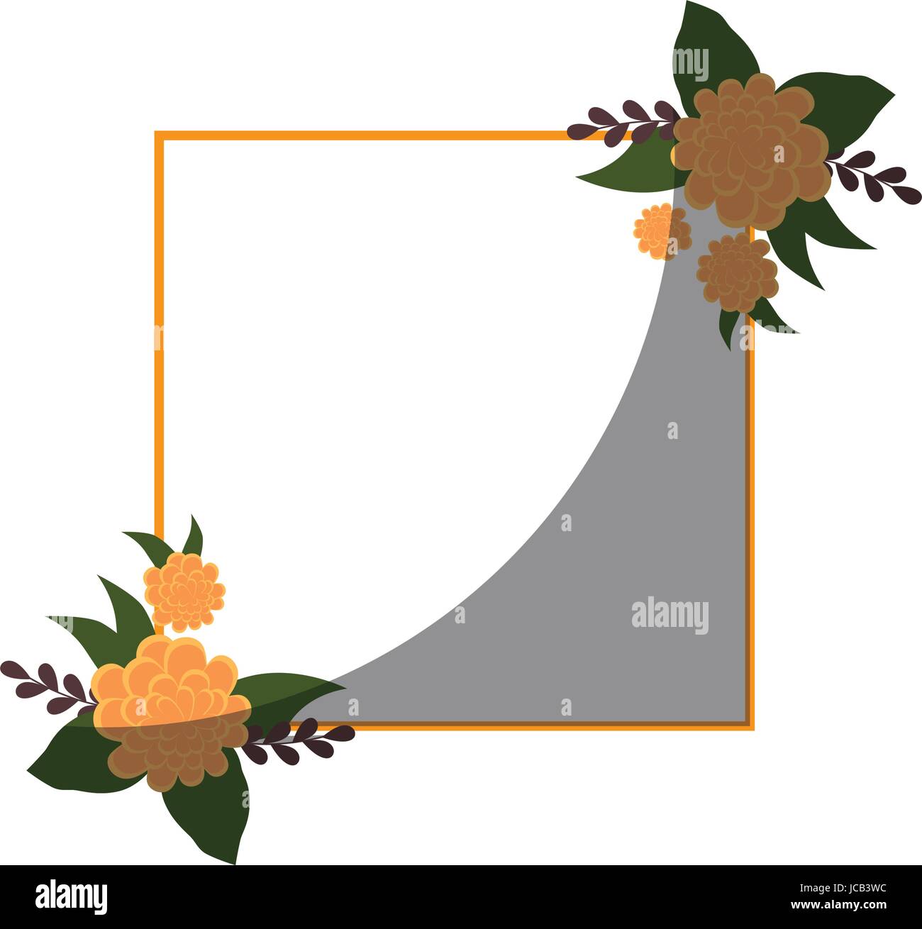 Frame with flowers Stock Vector Image & Art - Alamy