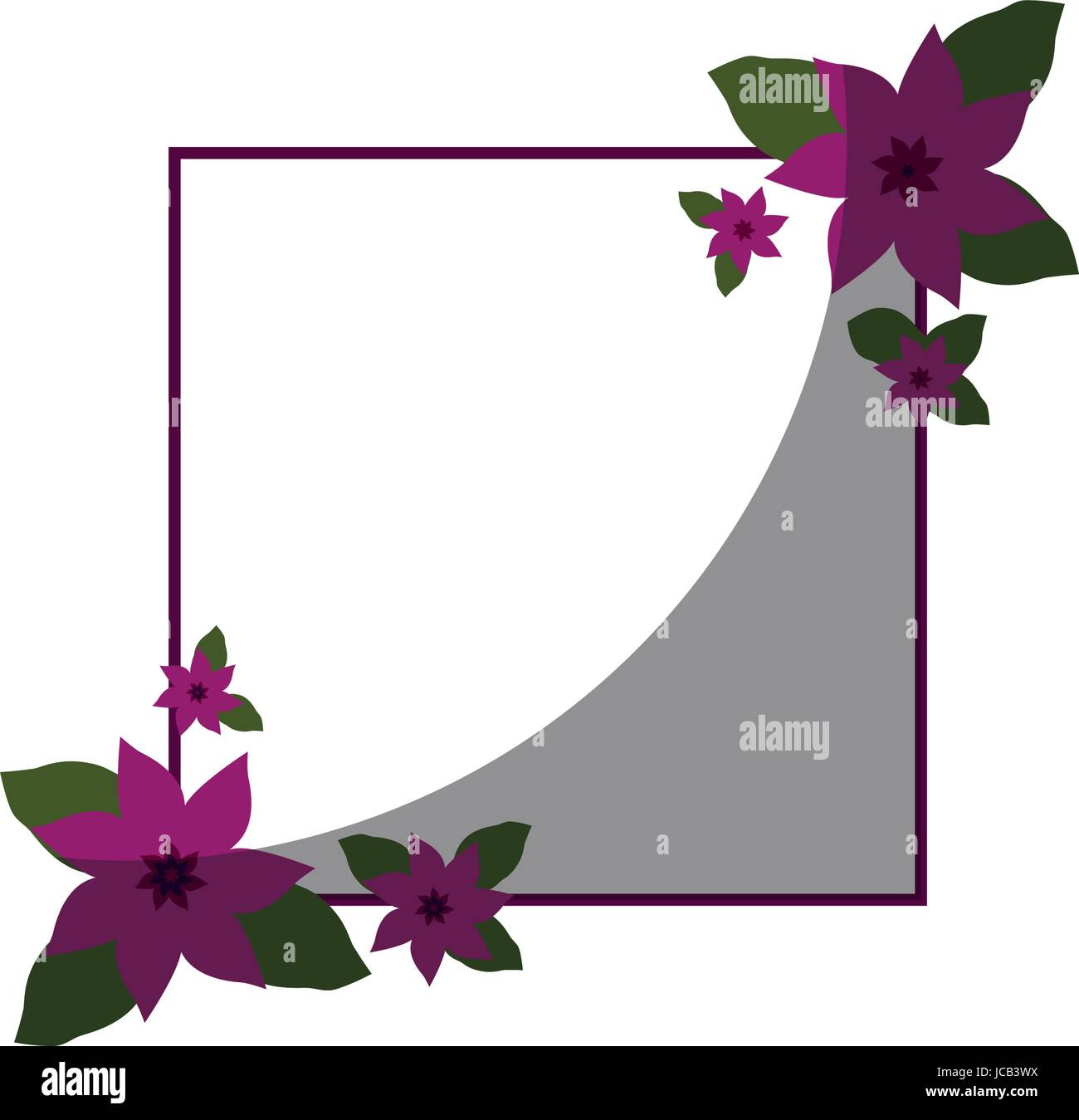 Frame with flowers Stock Vector Image & Art - Alamy