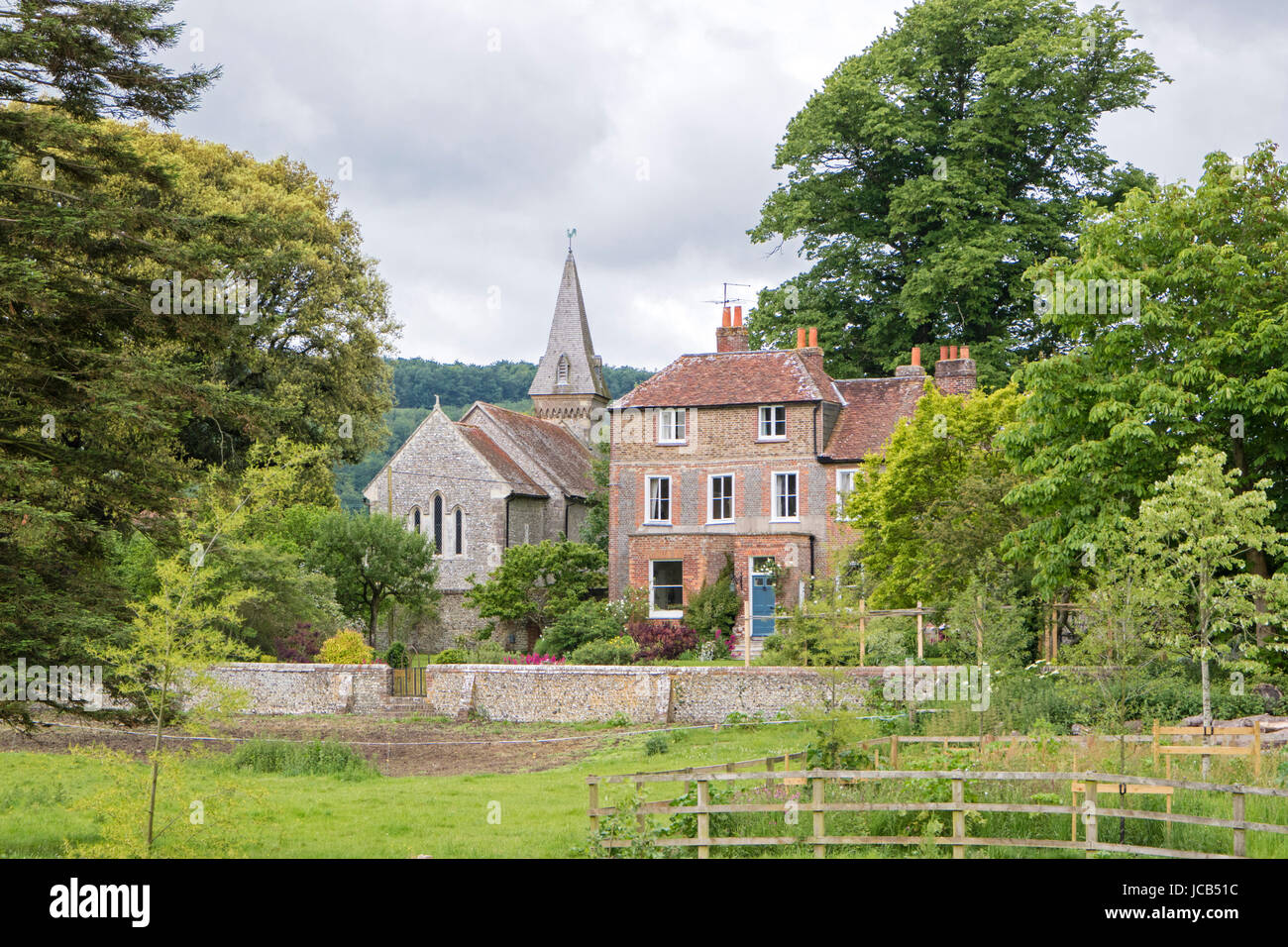 The rural village of South Stoke near Arundel, West Sussex, England, UK Stock Photo