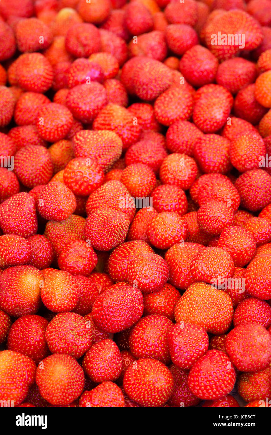 Fresh red ripe strawberry background Stock Photo - Alamy