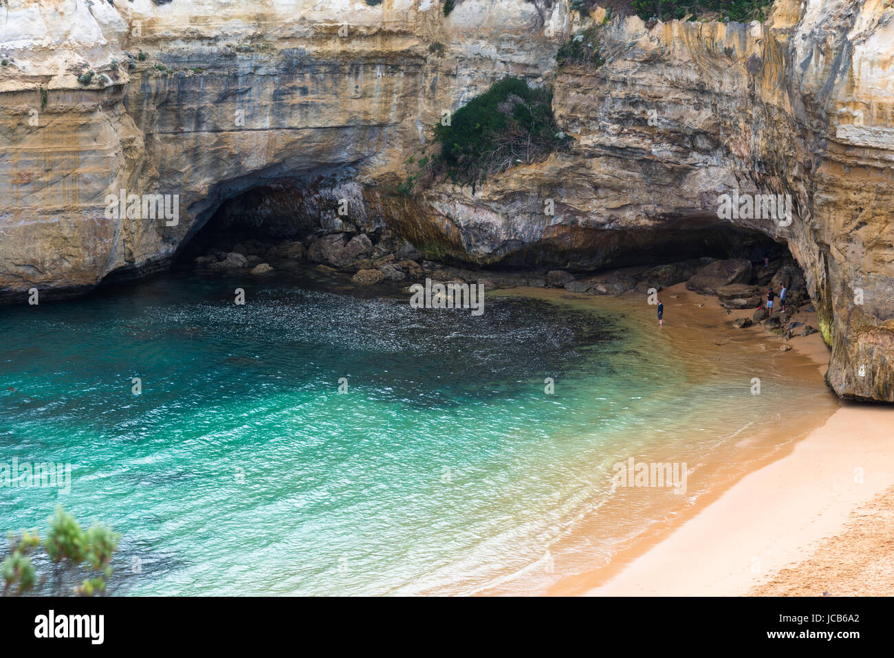 Loch Ard Gorge, Port Campbell on the Great Ocean Road, South Australia, near the Twelve Apostles Stock Photo