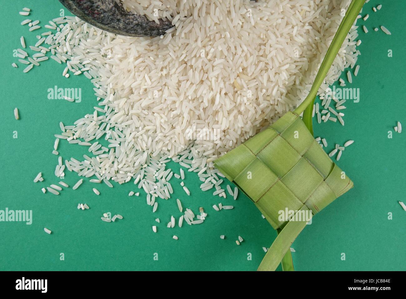 Dumpy Rice Rice dumpling on green background Stock Photo - Alamy