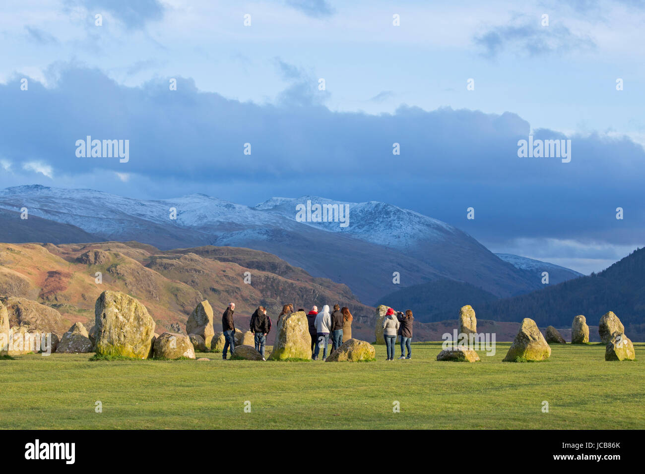Castlerigg Stone Circle near Keswick, Cumbria, England, UK Stock Photo