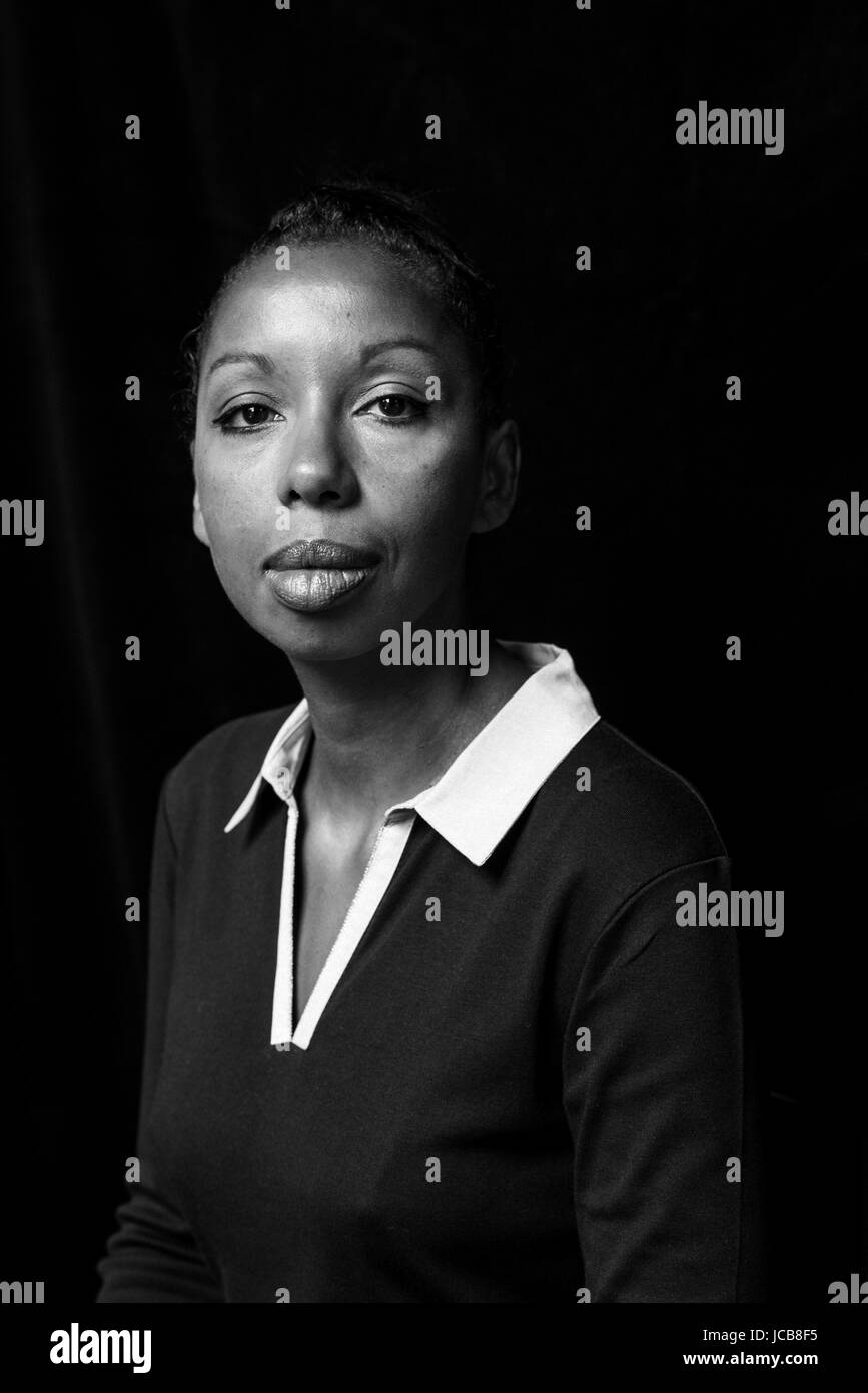 Portrait of Marie NDiaye in Gallimard publisher site 20/09/2016 Â©Hannah ASSOULINE/Opale Stock Photo