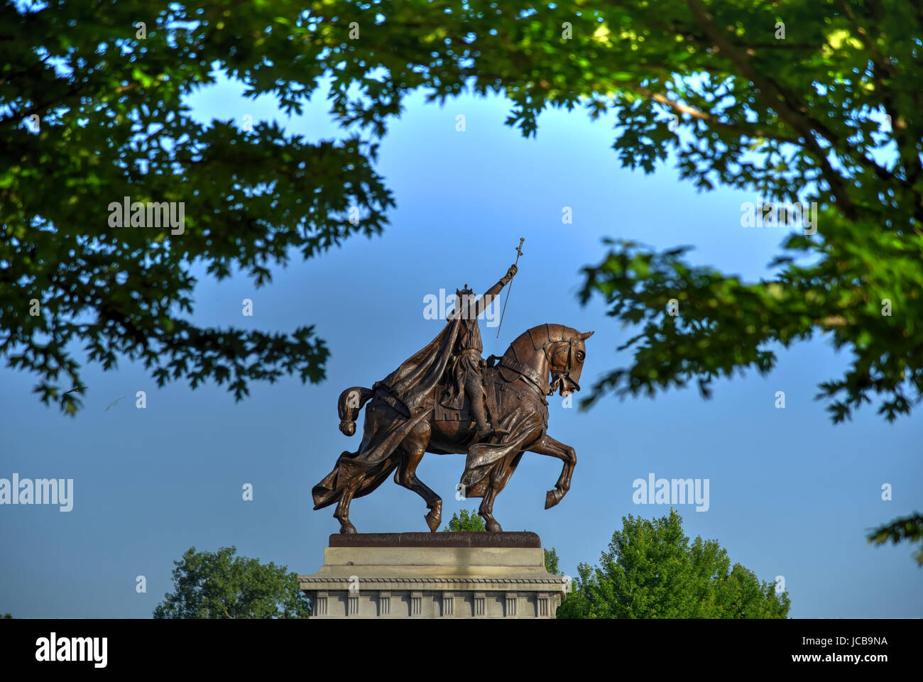 Apotheosis of St. Louis statue of King Louis IX of France, namesake of ...