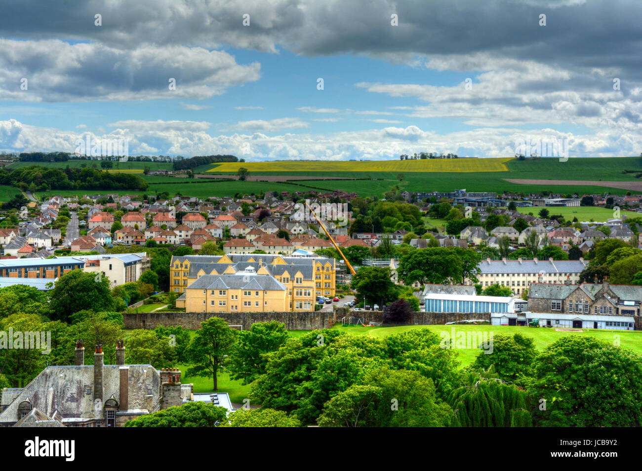 Aerial View of St. Andrews, Scotland Stock Photo Alamy