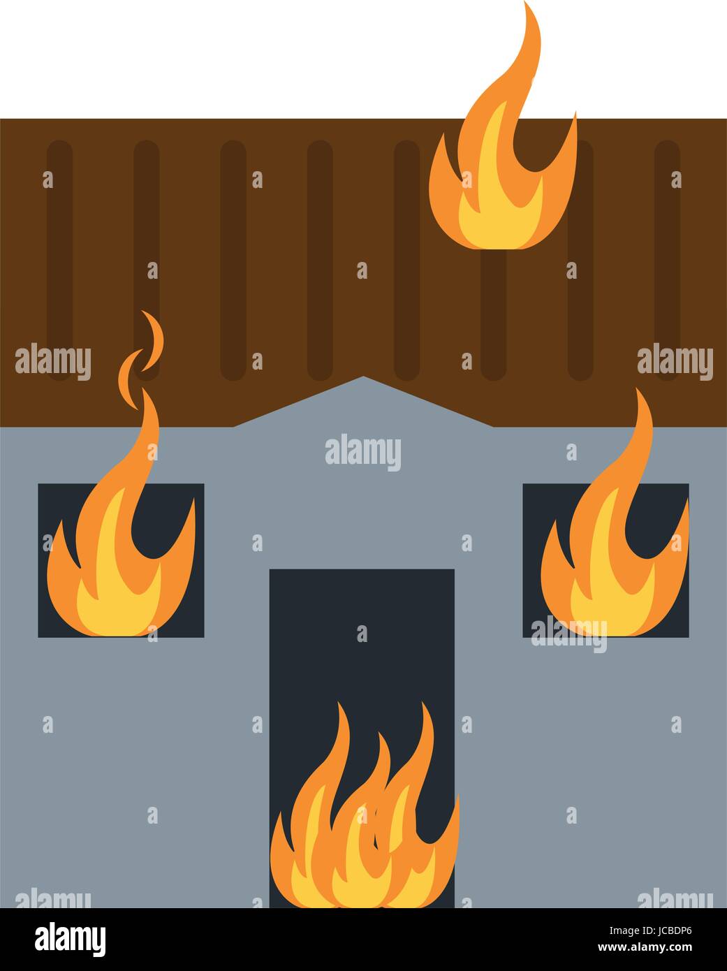 Structure burning Stock Vector Images Alamy