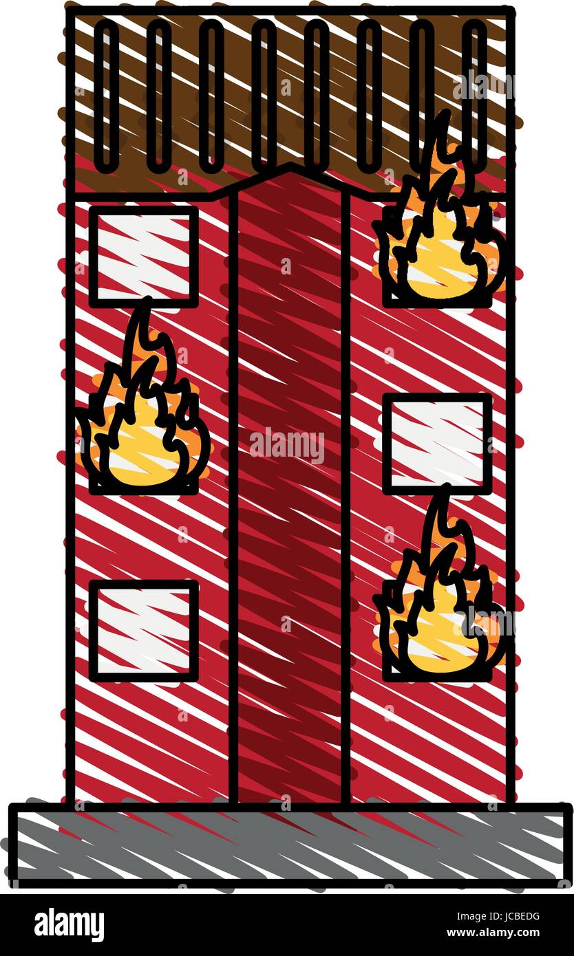 House burning fire Stock Vector Image & Art Alamy
