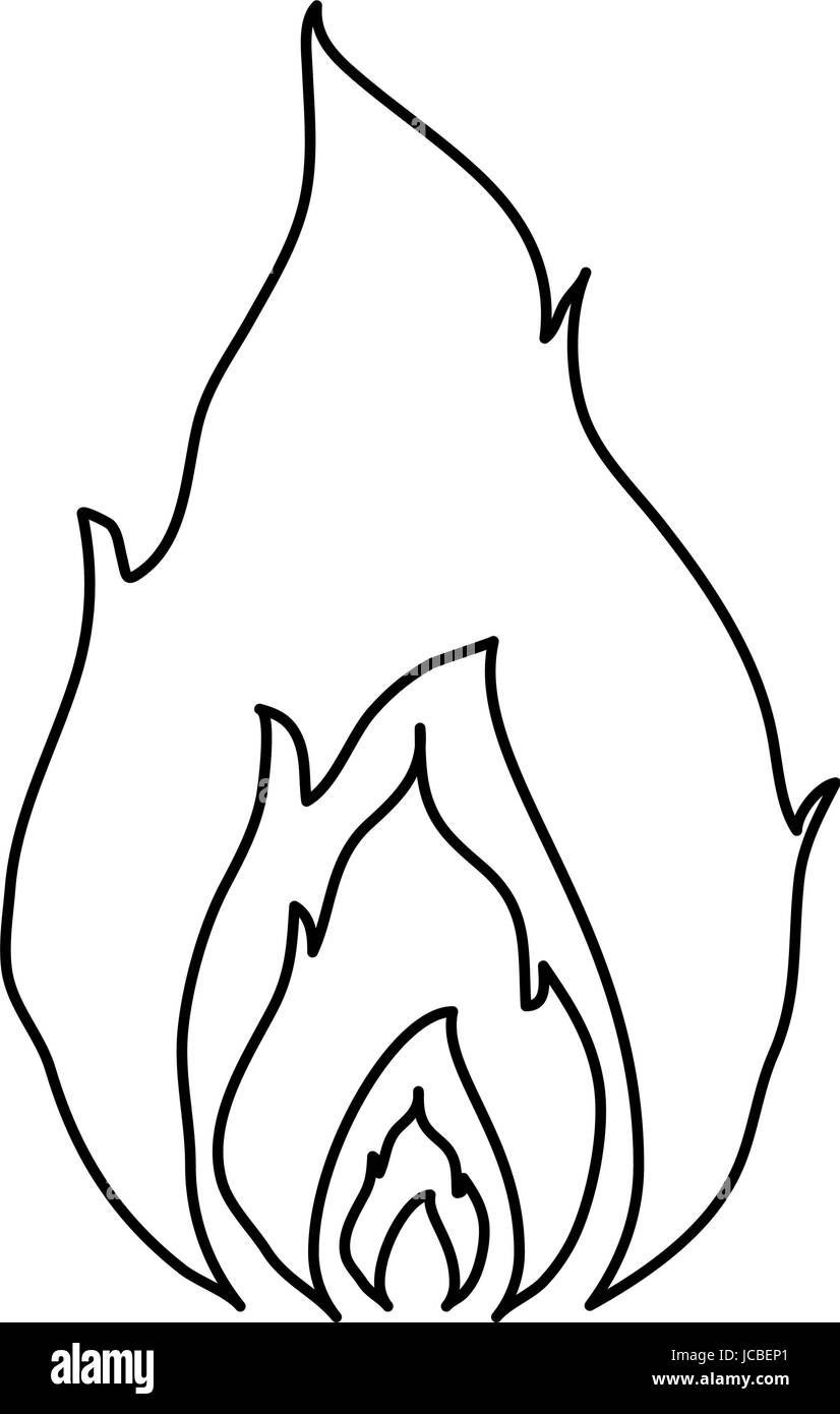 Hot fire flame Stock Vector Image & Art - Alamy