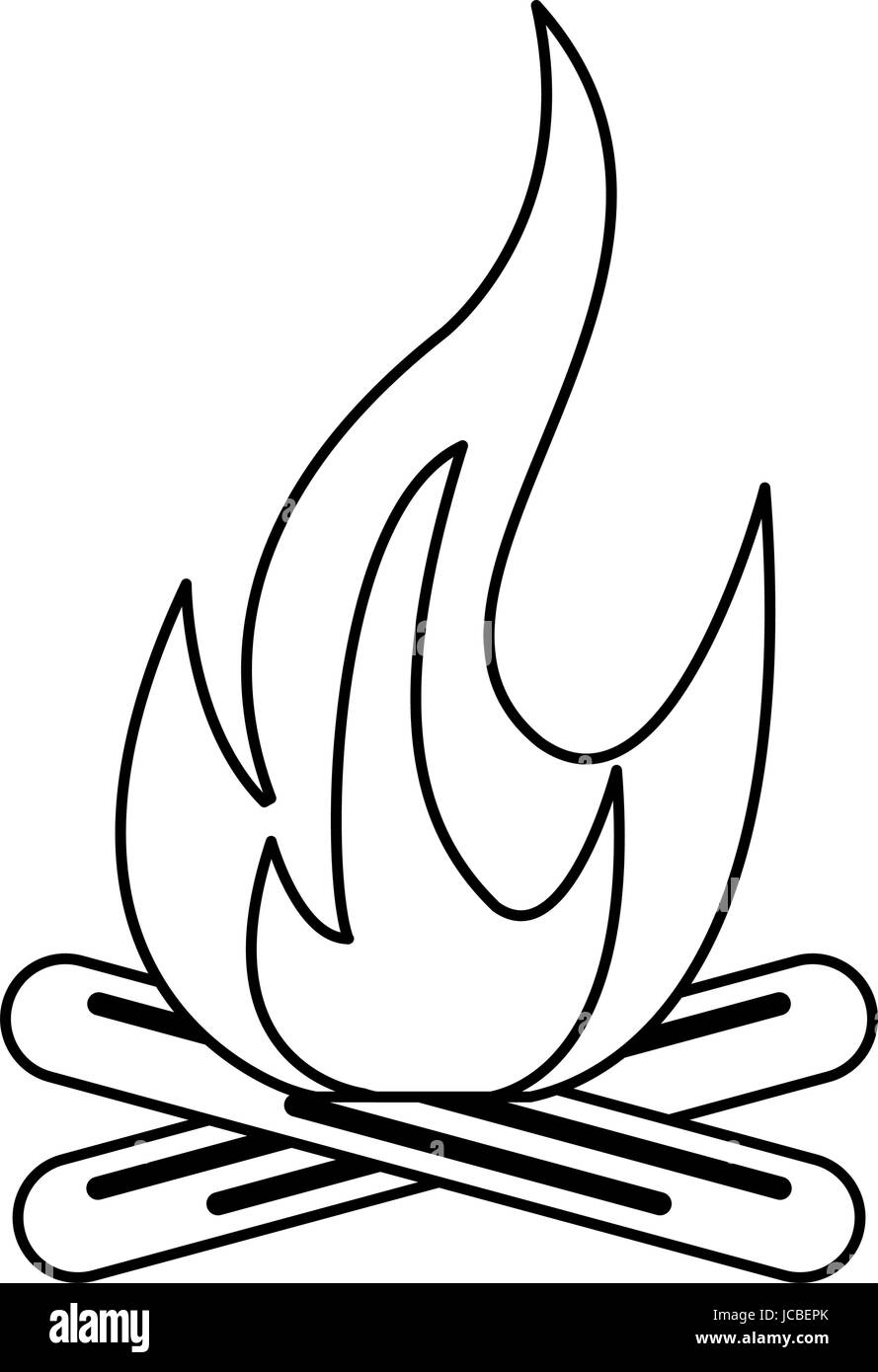 Hot fire flame Stock Vector Image & Art - Alamy