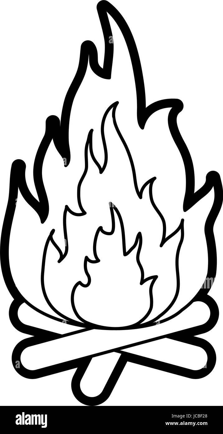 Hot fire flame Stock Vector Image & Art - Alamy