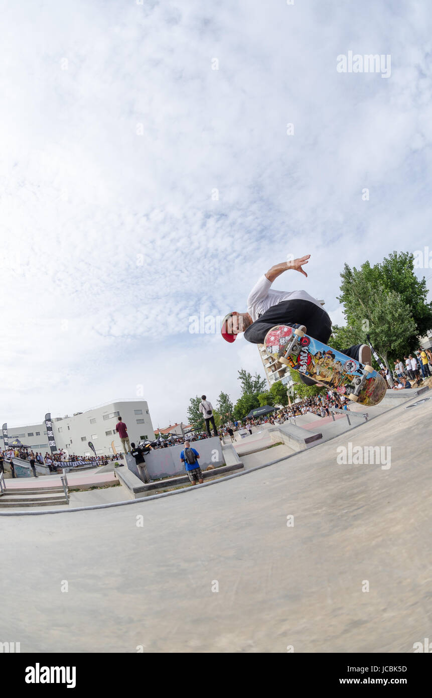 CASCAIS, PORTUGAL - SEPTEMBER 6 2014: Francisco Lopez at the international  skate demo DC Initials Tour Stock Photo - Alamy