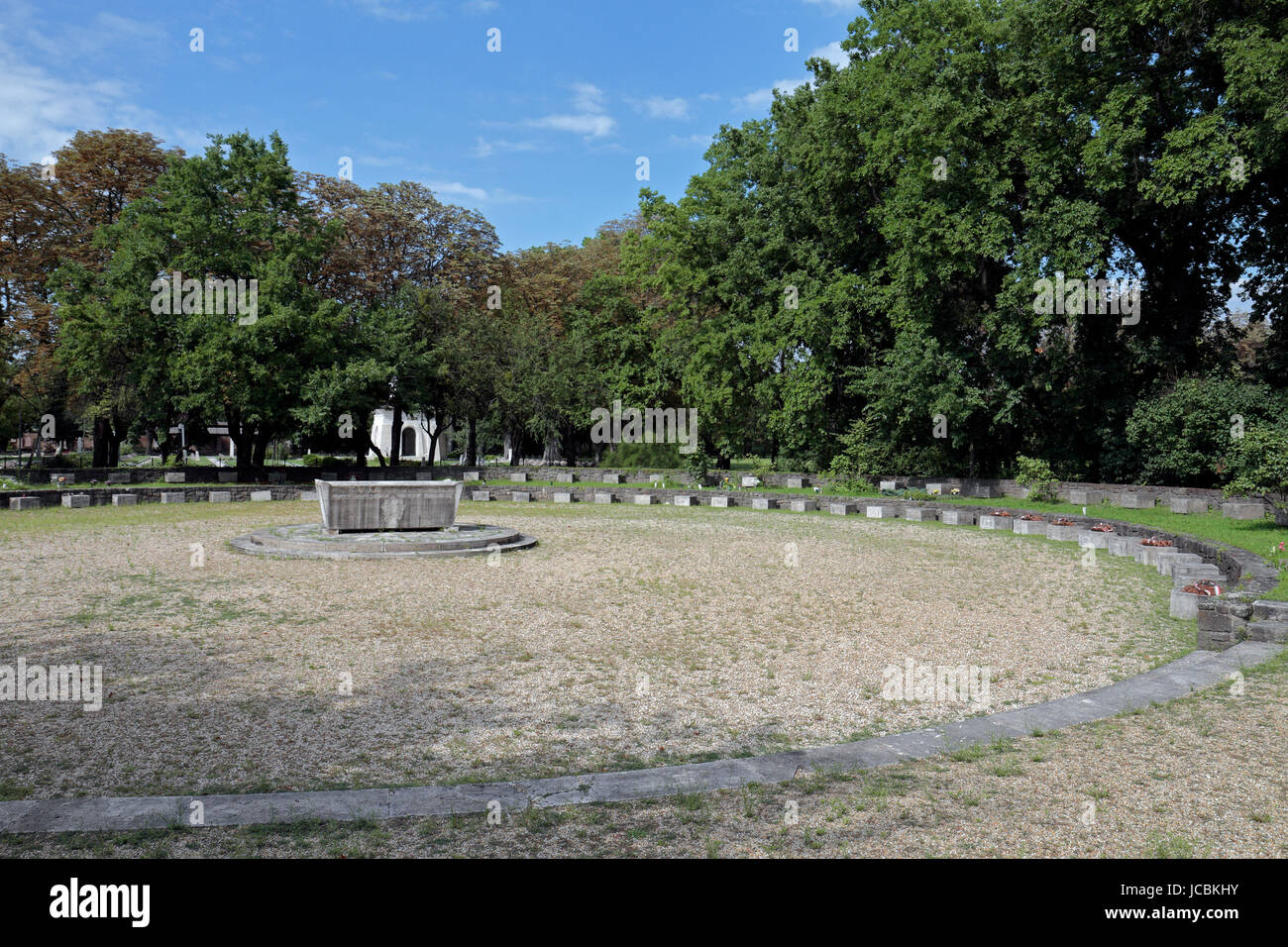 Monument to the Hungarian communist dead from the 1956 Revolution, Kerepesi Cemetery, Budapest, Hungary. Stock Photo
