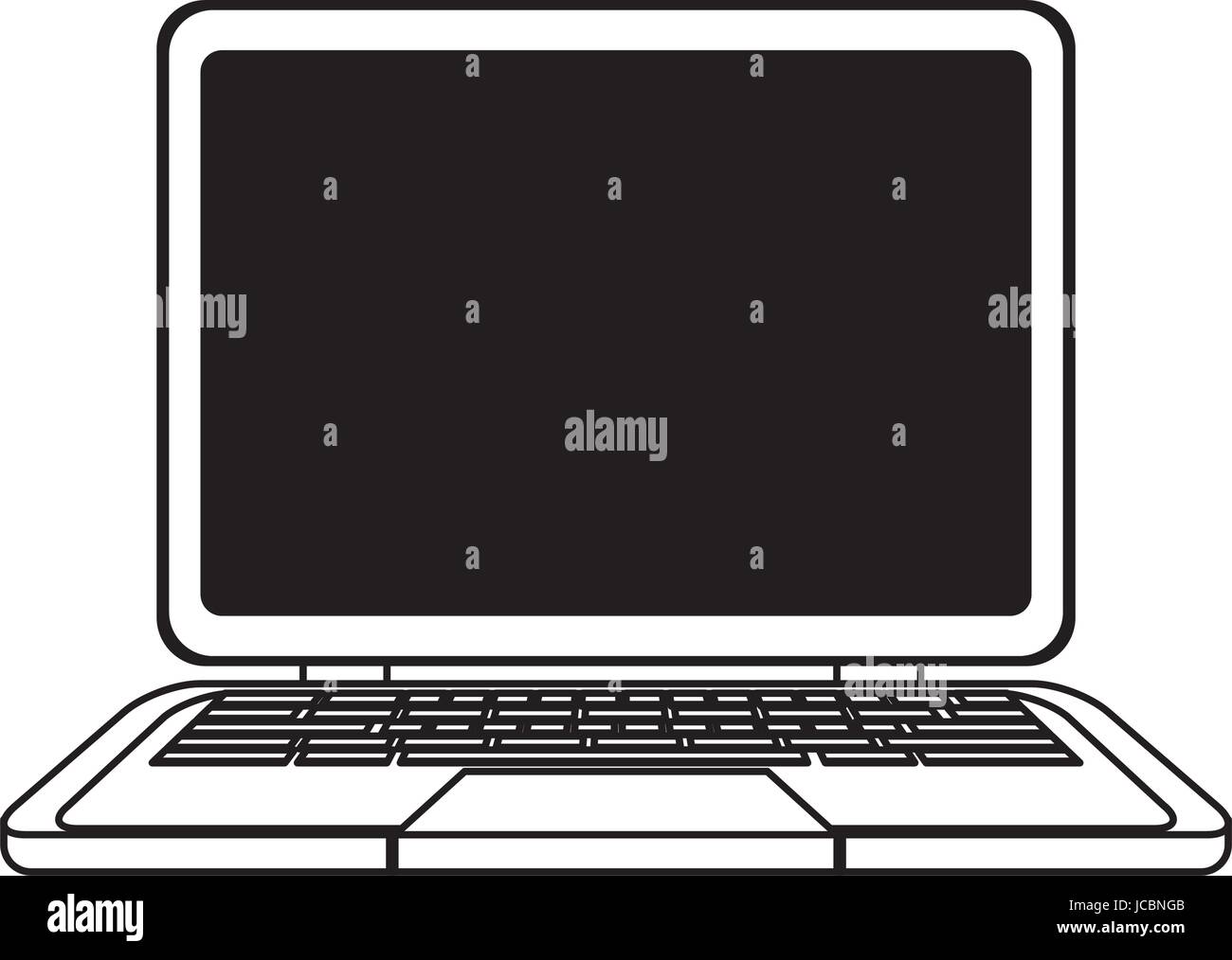 laptop computer communication device technology Stock Vector Image