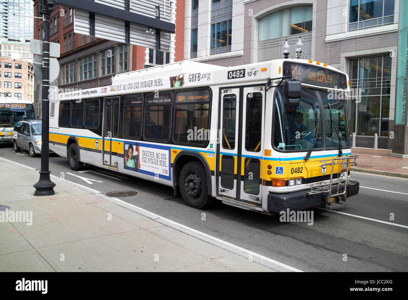 Boston mbta neoplan an440lf diesel bus USA Stock Photo