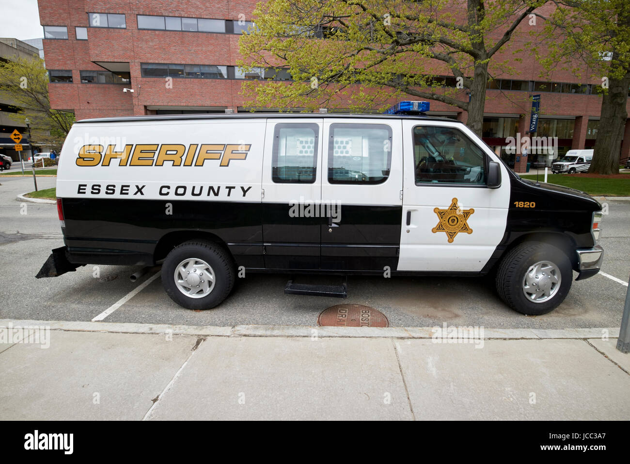 essex county sheriff ford van patrol vehicle Boston USA Stock Photo