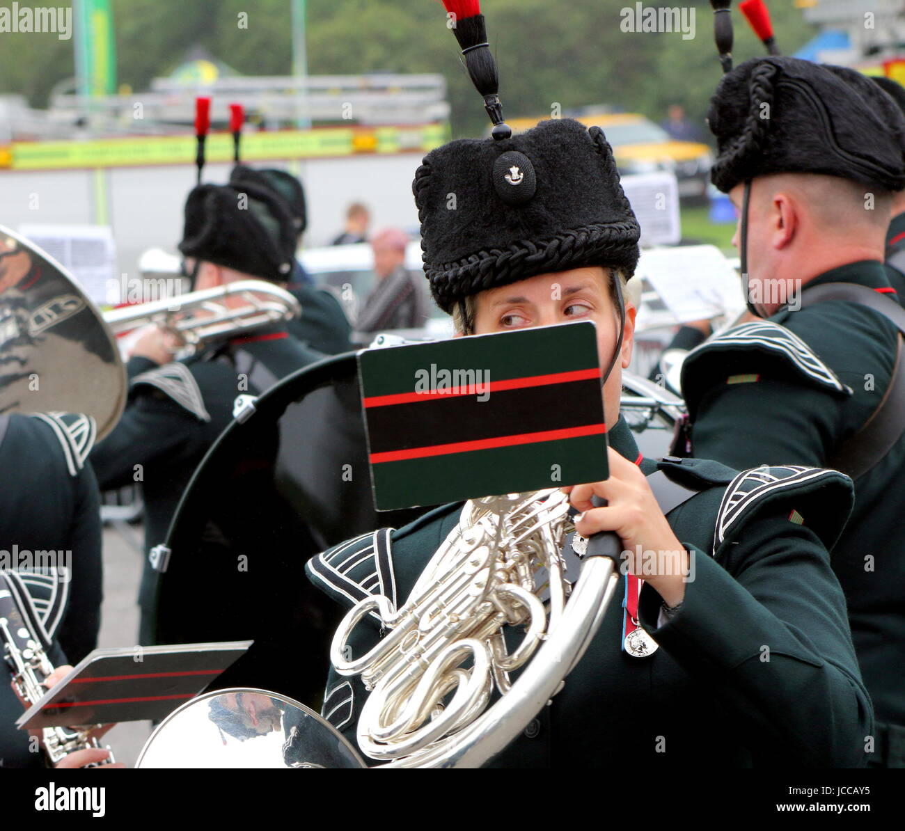 Military band french horn hires stock photography and images Alamy