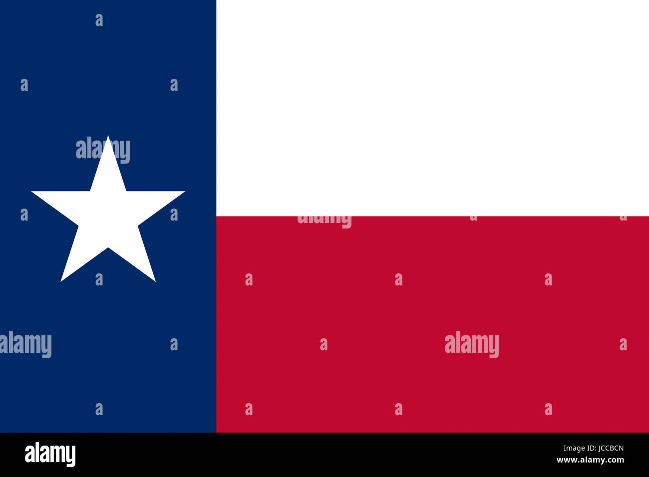 Illustration of the flag of Texas state in America Stock Photo