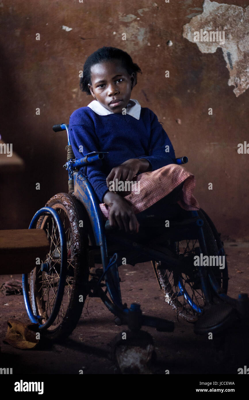 Portrait of a child in Africa Stock Photo