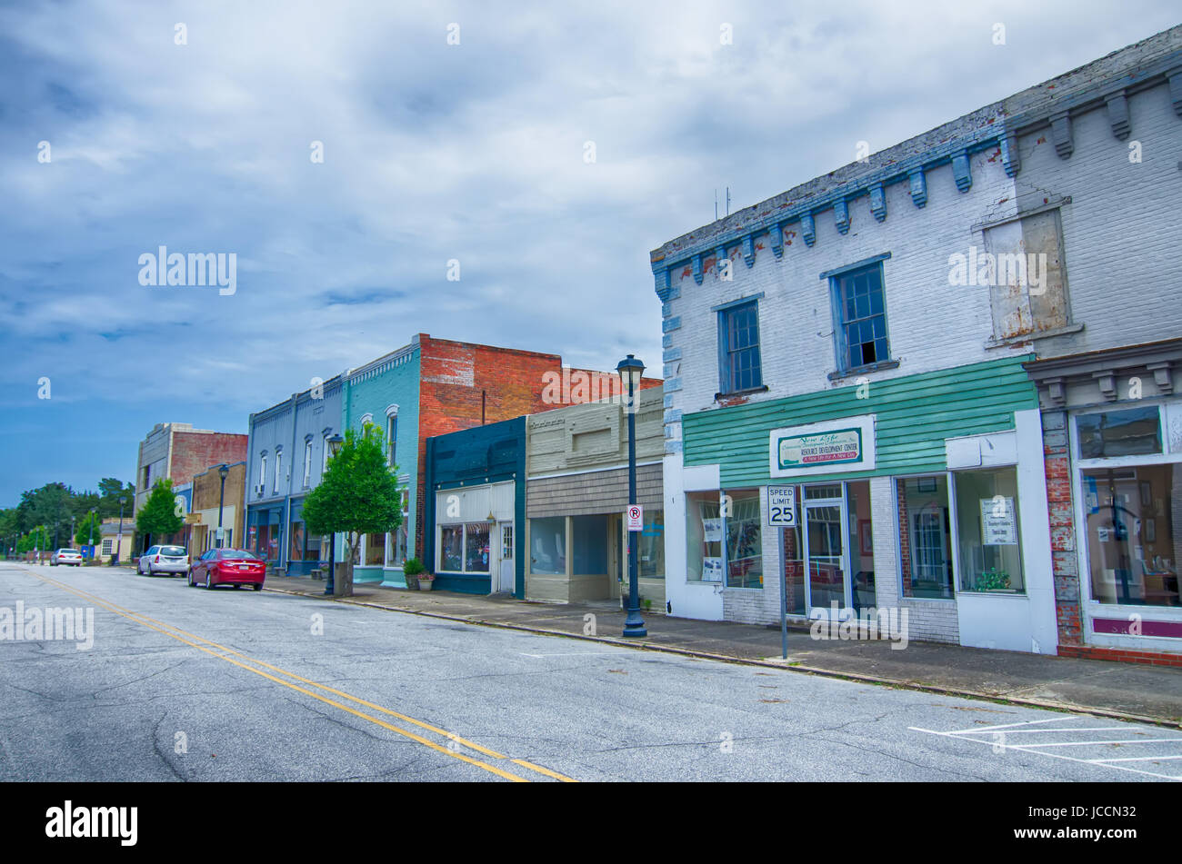 plymouth town north carolina street scenes Stock Photo
