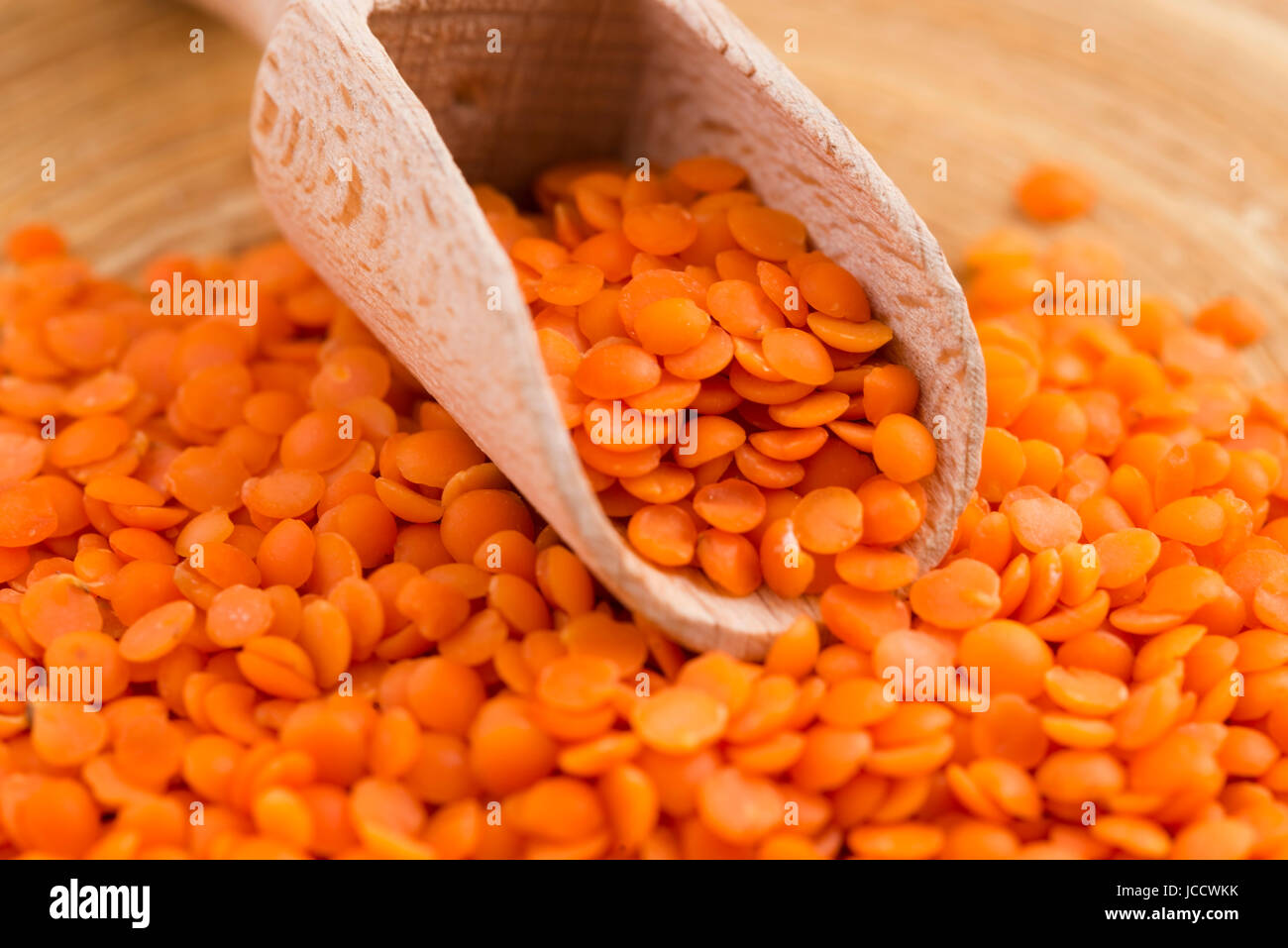 Dry Organic Red Lentils Stock Photo - Alamy