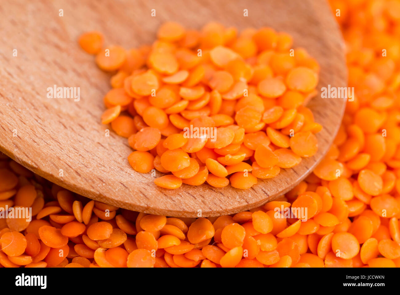 Dry Organic Red Lentils Stock Photo - Alamy