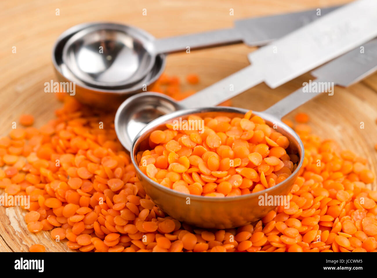Dry Organic Red Lentils Stock Photo - Alamy
