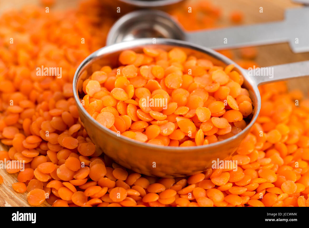 Dry Organic Red Lentils Stock Photo - Alamy