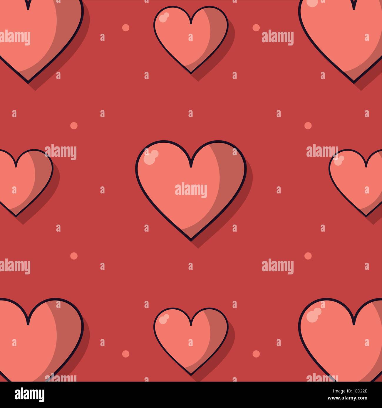 colorful background with pattern of hearts Stock Vector Image & Art - Alamy
