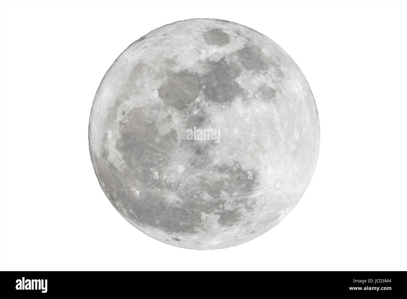 Full moon isolated over white background Stock Photo - Alamy