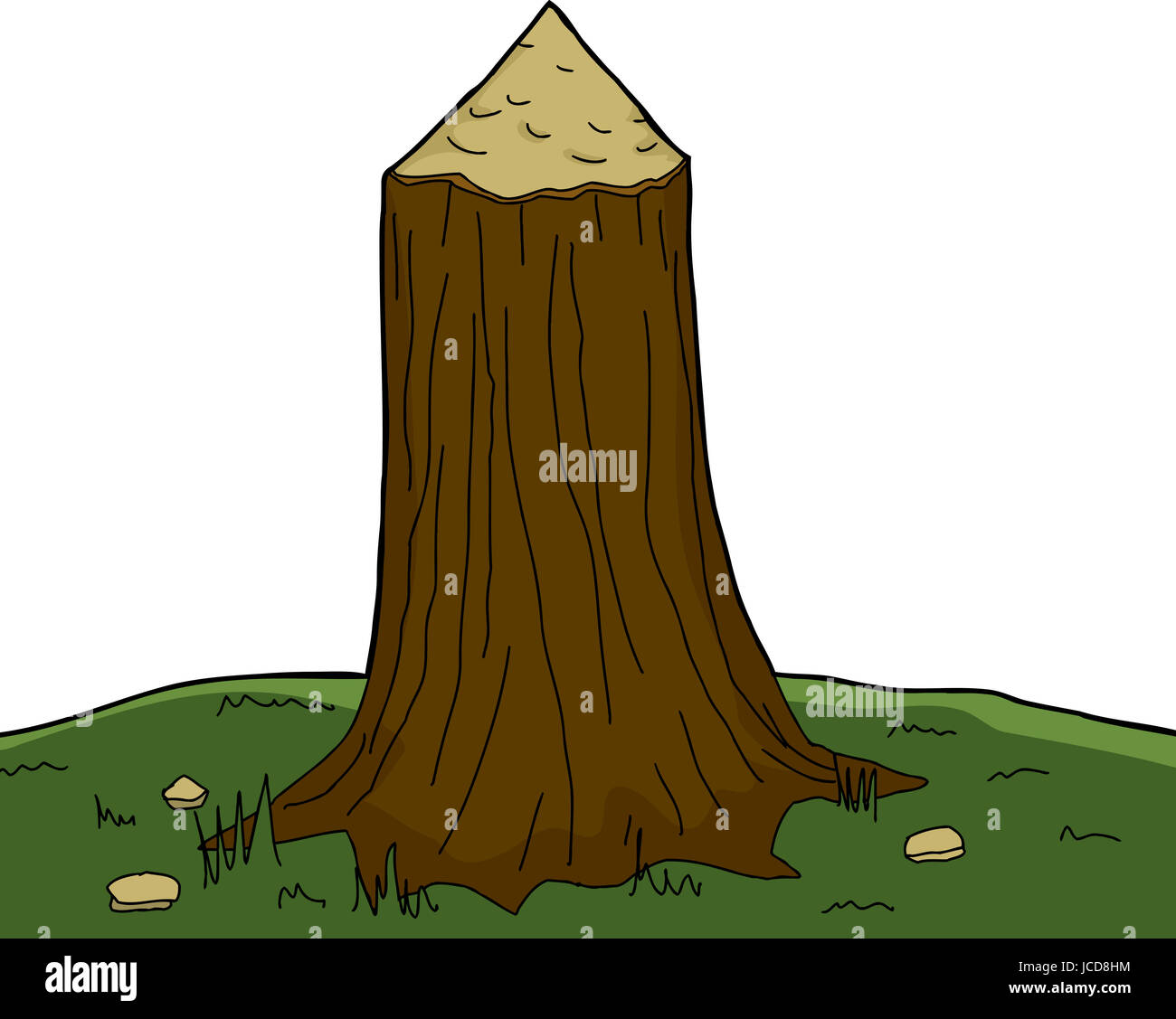 Cartoon tree trunk bite marks hires stock photography and images Alamy