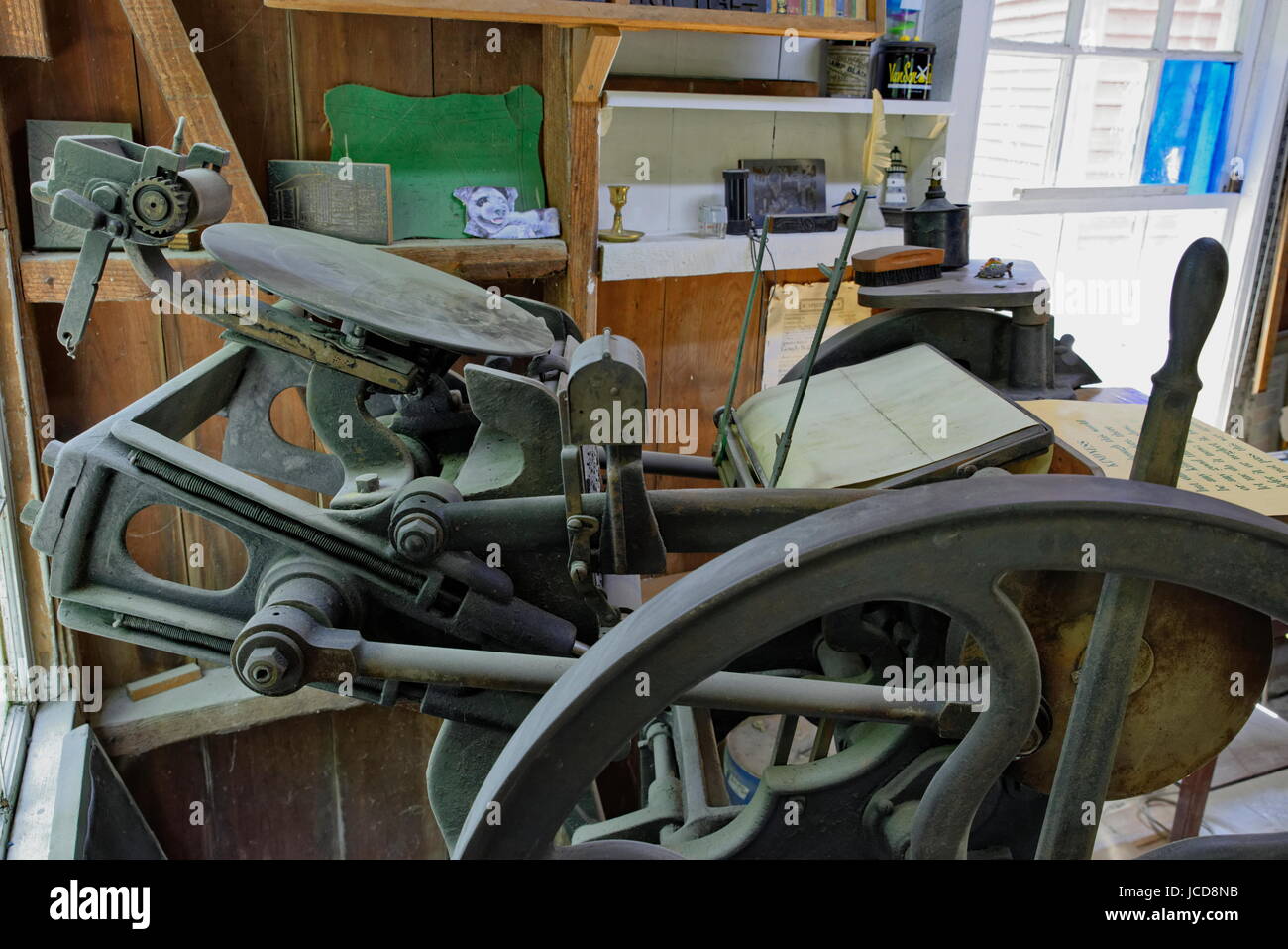 Antique Print Shop Interior with Stock Photo - Alamy