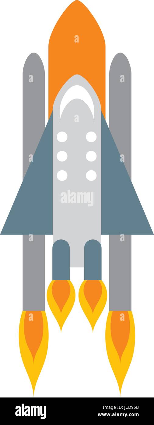 rocket space isolated icon Stock Vector Image & Art - Alamy