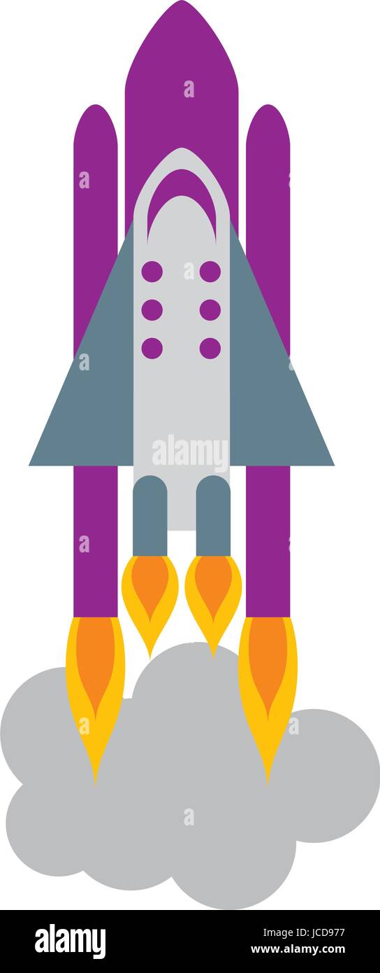 rocket space isolated icon Stock Vector Image & Art - Alamy