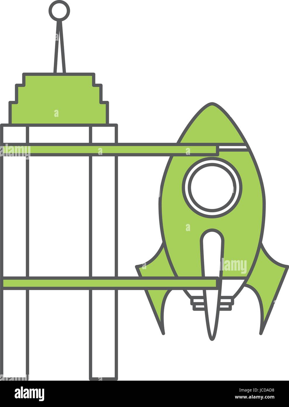 rocket space isolated icon Stock Vector Image & Art - Alamy