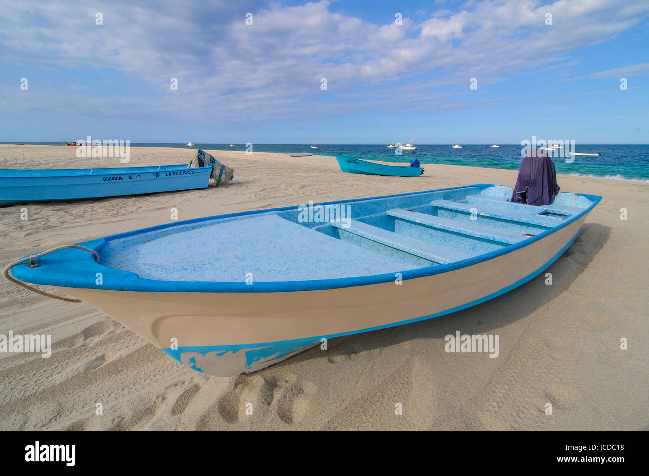 Boats at LOS BARRILES, Baja California Sur. MEXICO Stock Photo Alamy