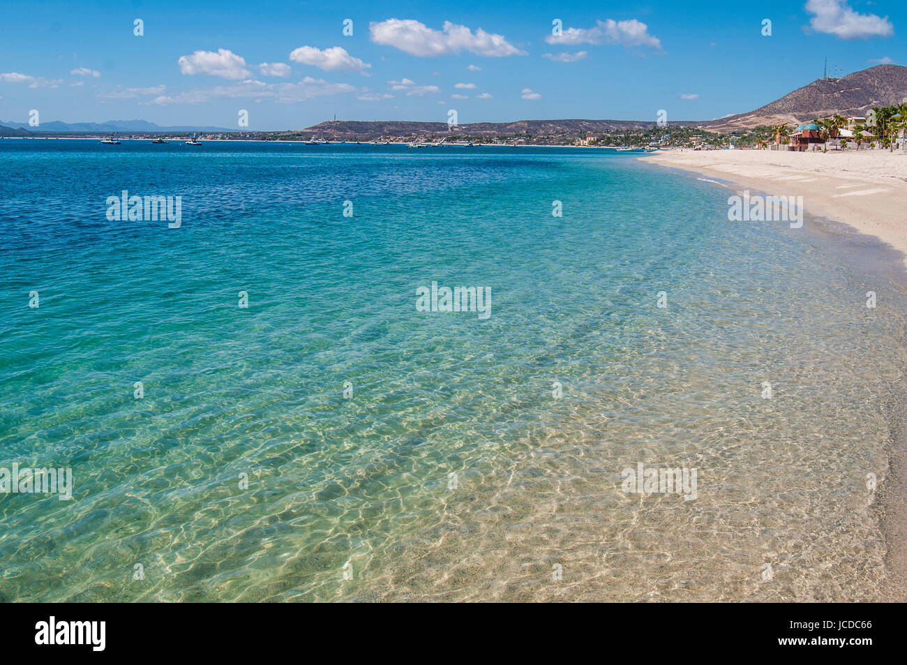 Clear Water Of LOS BARRILES, Baja California Sur. MEXICO Stock Photo