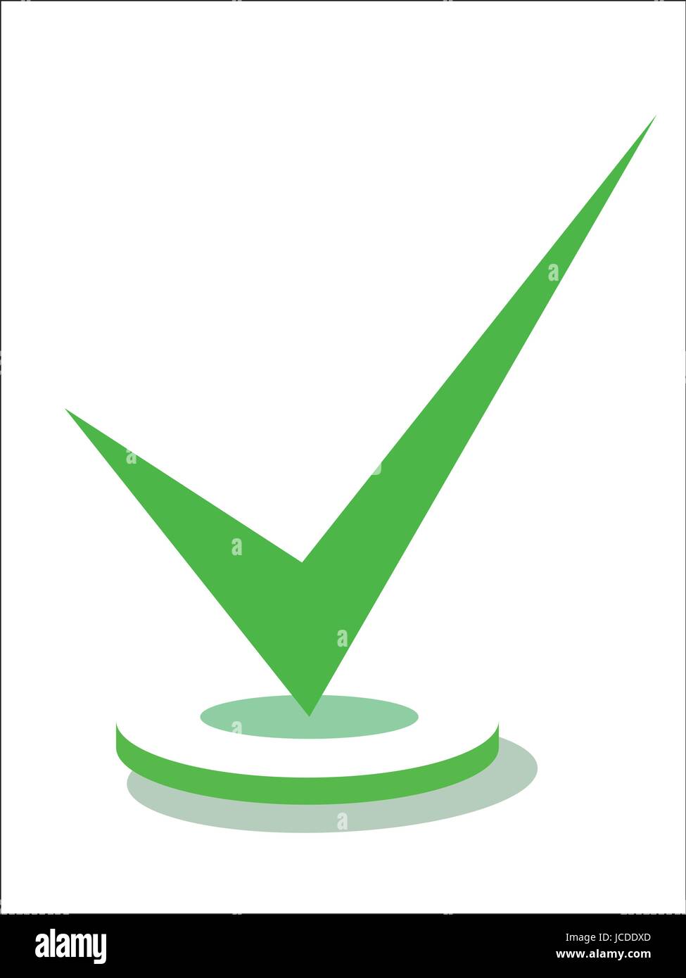 Green check mark Stock Vector Image & Art Alamy