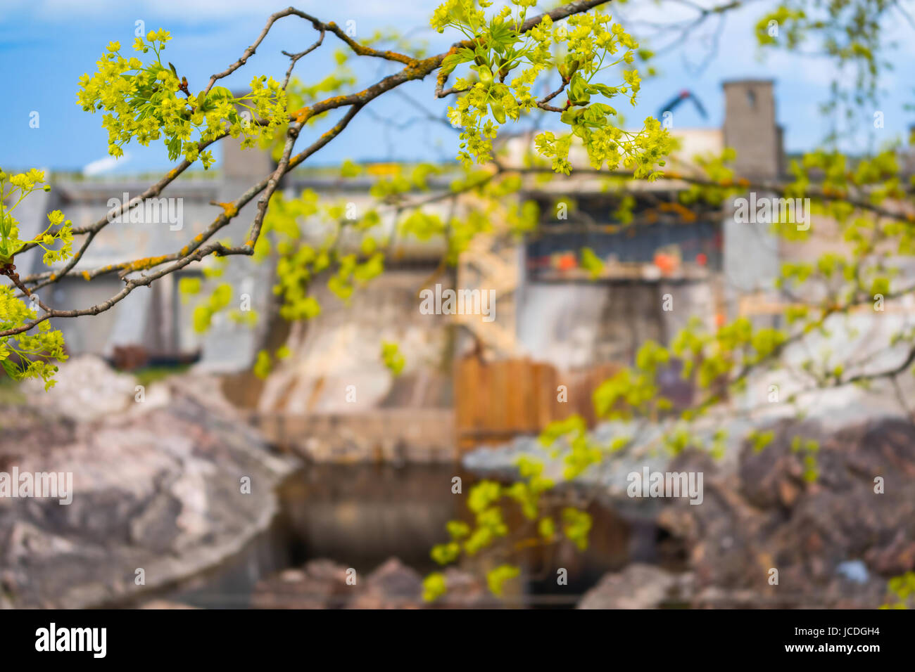 Dam In Imatra Finland Stock Photo Alamy