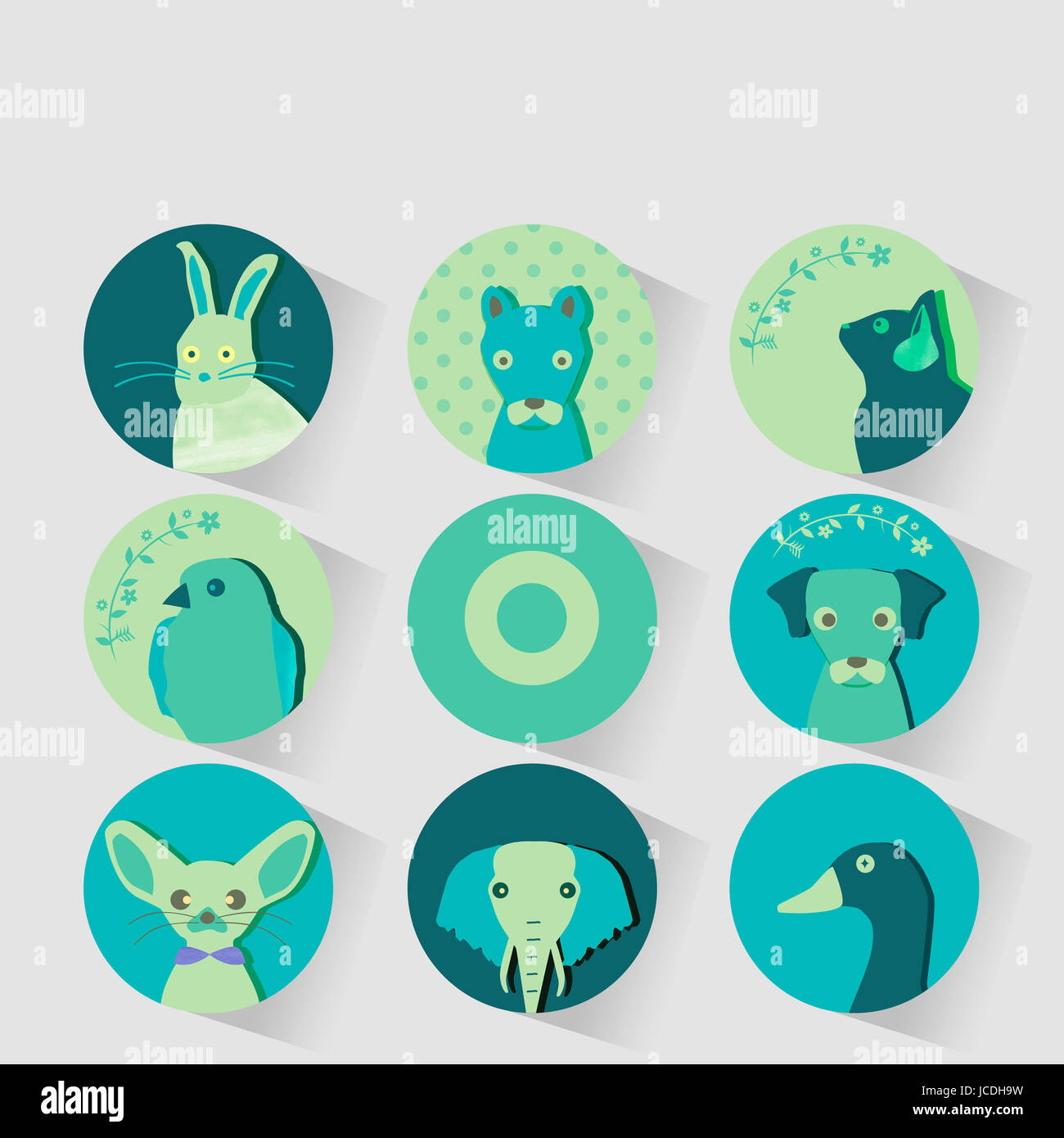 Cute elephant stickers hi-res stock photography and images - Alamy