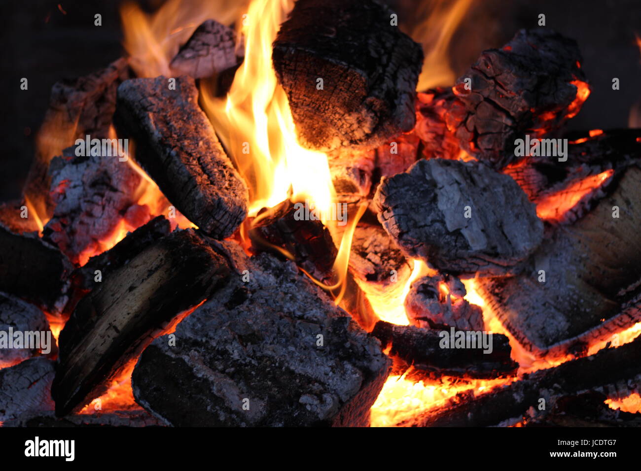 campfire fireplace Stock Photo